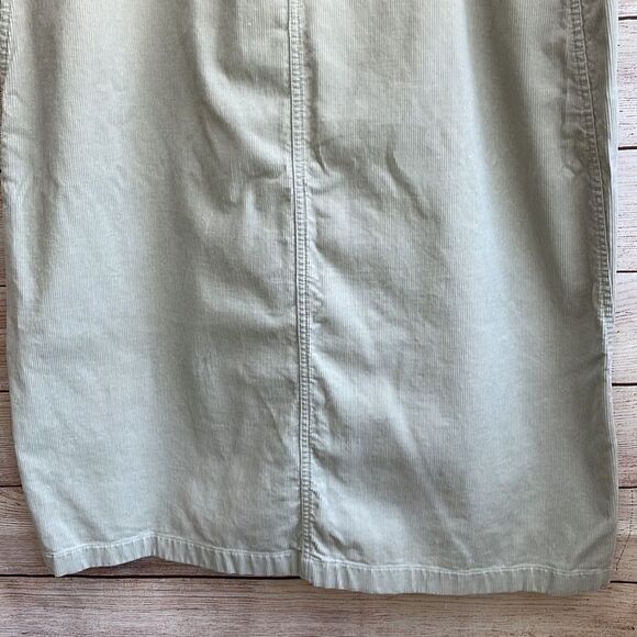 VINTAGE EDDIE BAUER CORDUROY MODEST MAXI SKIRT IN KHAKI - Picture 3 of 7